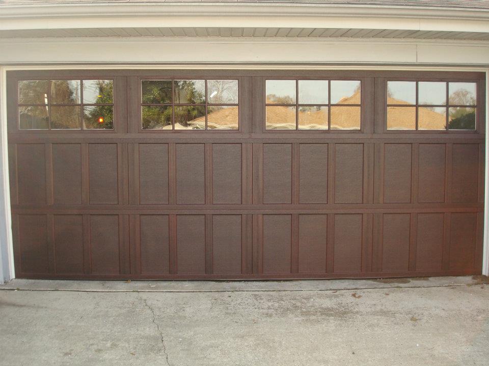 Brown Window Garage Door